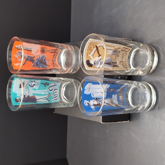 VGT,Libbey Set Of 4 International Cities High Ball/Tumbler Glass Cups. - Picture 6 of 9